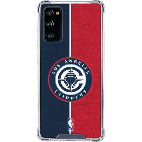 NBA LA Clippers Canvas Galaxy S20 FE Clear Case